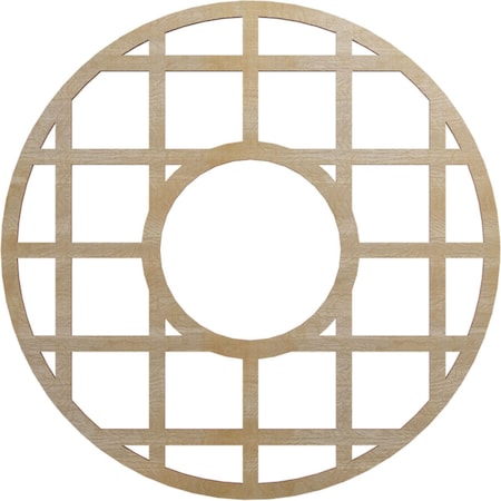 Ekena Millwork O'Neal Wood Fretwork Pierced Ceiling Medallion, Birch, 20"OD x 7 1/4"ID x 1/4"T CMWP20X20X0250ONBI